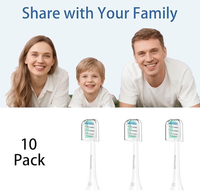 Replacement Toothbrush Heads for Philips Sonicare Replacement Heads, Replacement Brush Head Compatible with Phillips Sonicare Electric Toothbrush, 10 Pack