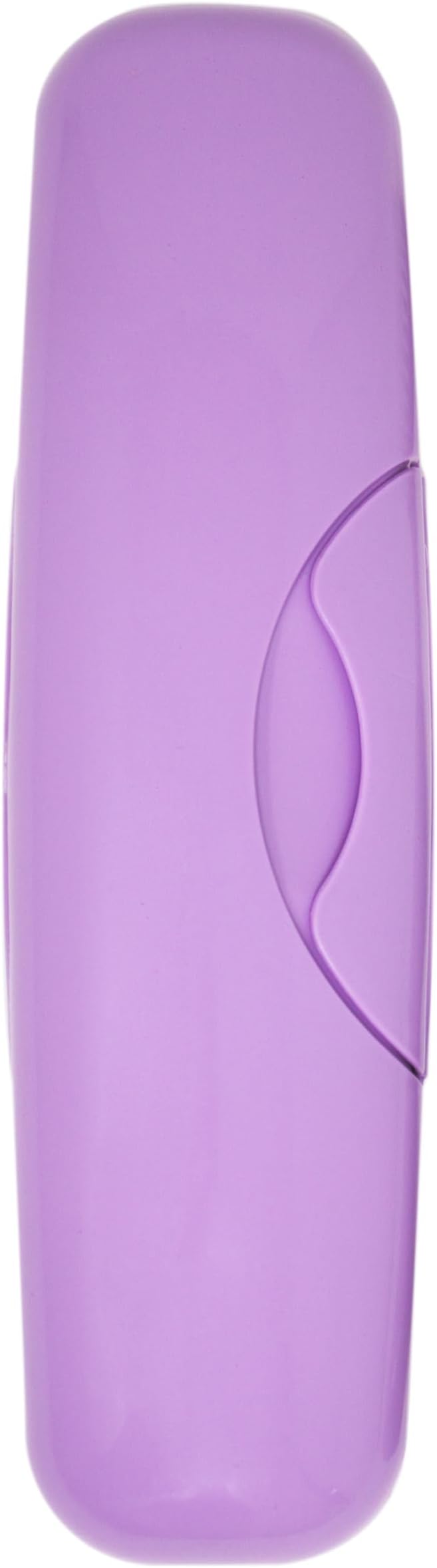 RADIUS Toothbrush Original Big Brush, BPA Free ADA Accepted - Right Hand - Lavender Brush with Lavender Case
