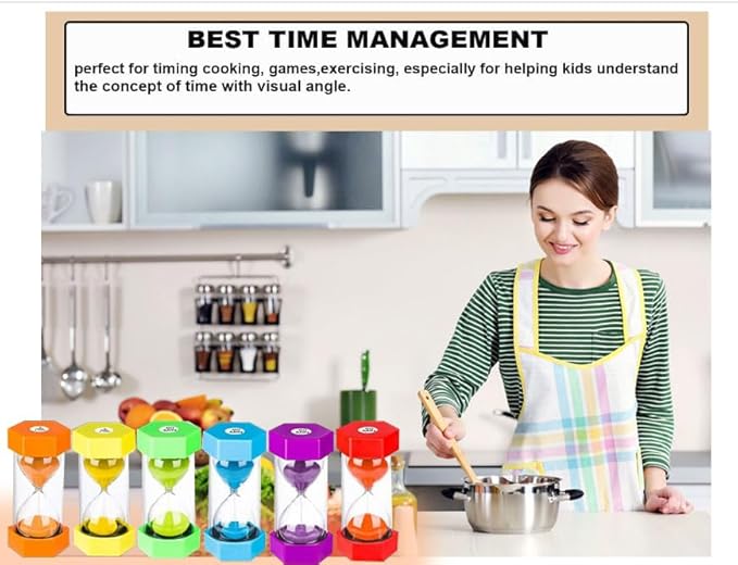 20 Second Sand Timer Hourglass, SuLiao Unbreakable Blue Sandglass 20 Sec, Small Sand Clock 20 Second, Plastic Hour Glass Timer for Kids, Games, Classroom, Kitchen, Decor