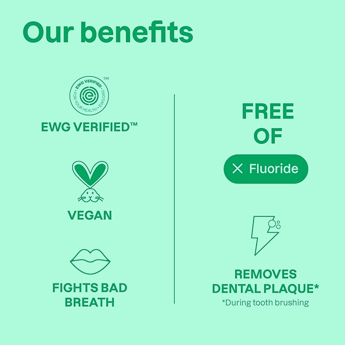 ATTITUDE Fluoride-Free Toothpaste, Plant- and Mineral-Based Ingredients, Vegan, Cruelty-Free and Sugar-Free, Mango 4.2 Oz
