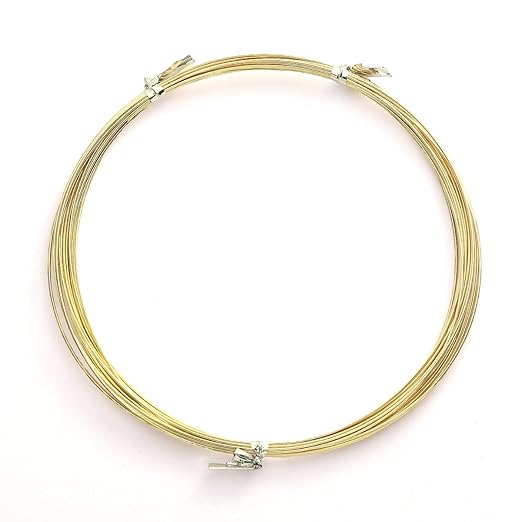 14K Gold Plated Wire 0.6mm 5 Meters Bead Cord for Bracelet Necklace Charm Beading Jewelry Making Findings