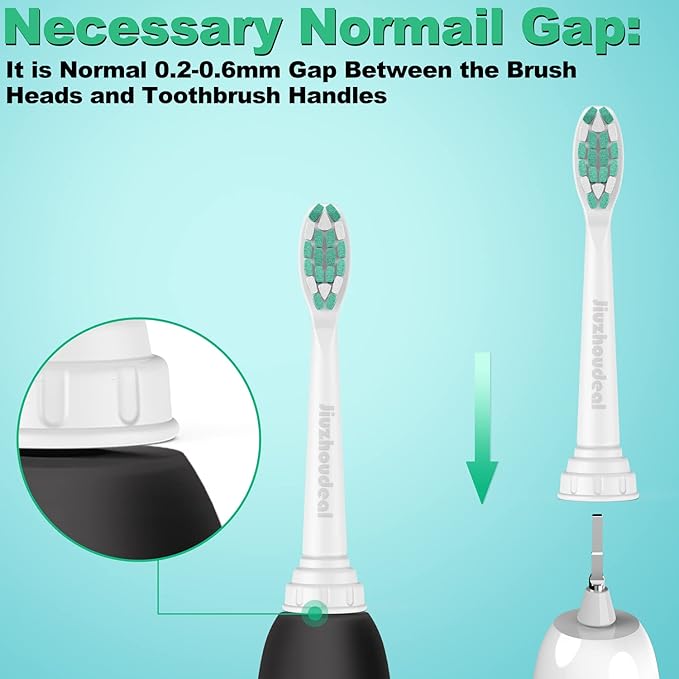 Replacement Toothbrush Heads Compatible with Philips Sonicare: Electric Brush Heads for Sonicare C2 Plaque Control Protective Clean 4100 5100 6100 Toothbrush, 4-Pack