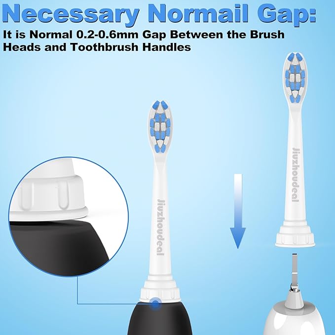 Replacement Toothbrush Heads Compatible with Philips Sonicare, Brush Heads for Sonicare C2 Plaque Control Protective Clean 4100 5100 6100 Electric Toothbrush Blue, 4-Pack
