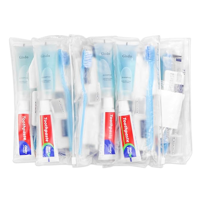 15 Kits Basic Toiletry Kits Homeless Personal Hygiene Kit Bulk Homeless Care Package Supplies Travel Toiletry Kit Homeless Hygiene Kit Bulk for Men Women Charity Toiletry Bag(10-IN-1)