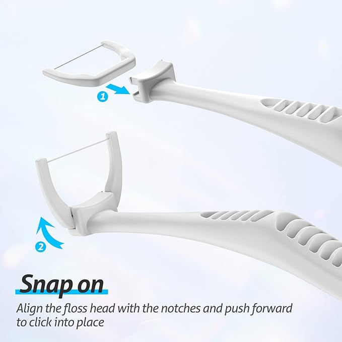RAZOKO Ultimate Flosser Kit with 2 Handles and 240 Extra Strength Refills