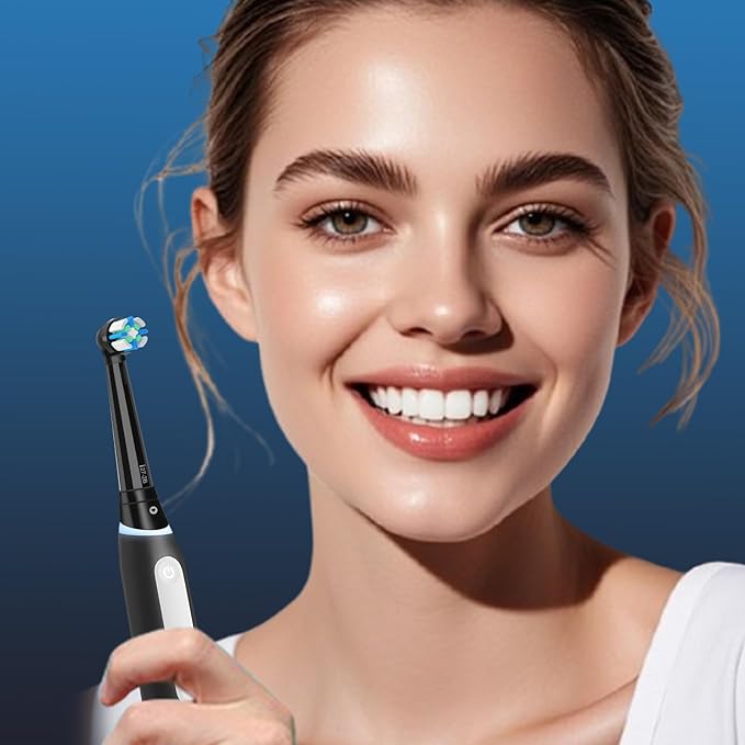 10 Pack Replacement Heads Compatible with Oral B IO 2/3/4/5/6/7/8/9/10/Deep Clean Series Electric Toothbrush, Brush Heads Compatible with Oral B IO for Teeth Cleaning (Black)