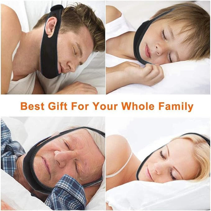 2025 Anti Snoring Chin Strap, Stop Snoring Chin Straps for CPAP Users, Jaw Strap for Sleeping,Chin Straps to Keep Mouth Closed for Sleeping Better, Cpap Chin Strap for Sleep for Men Women