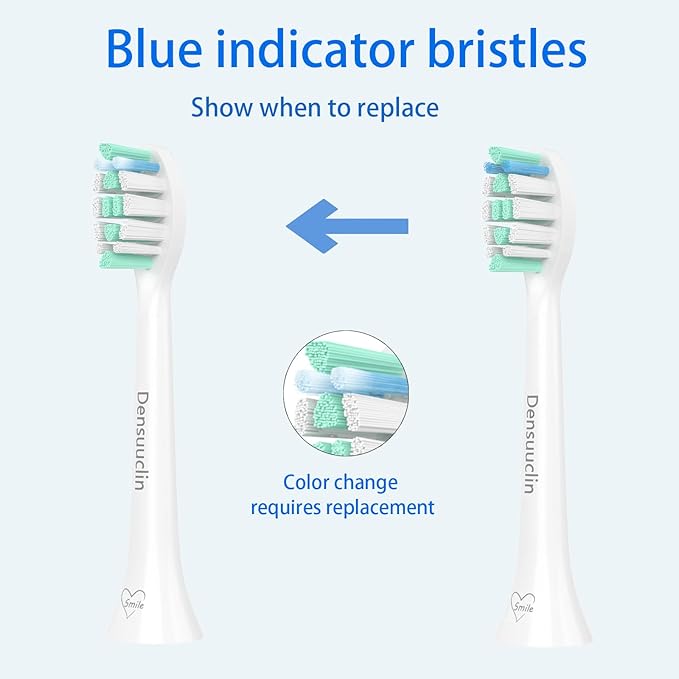 Replacement Toothbrush Heads for Philips Sonicare Replacement Heads, Replacement Brush Head Compatible with Phillips Sonicare Electric Toothbrush, 12 Pack
