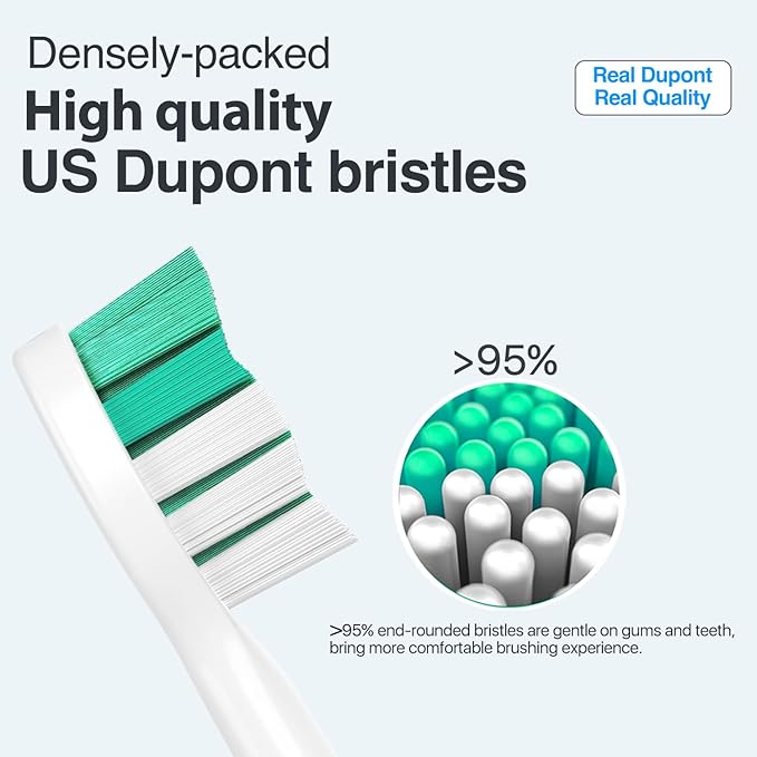 Replacement Toothbrush Heads for Philips Sonicare Replacement Heads, Electric Replacement Brush Head Compatible with Phillips Sonicare Electric Toothbrush, for Philips Sonic Care Brush,8 Pcs