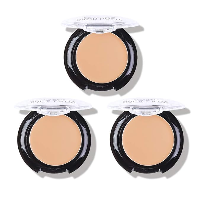 3 Pack Full Coverage Concealer Cream Makeup, Waterproof Matte Smooth Concealer Corrector for Dark Spot Under Eye Circles/Blemishes (3×5g/0.18Oz, #30 Light Natural)