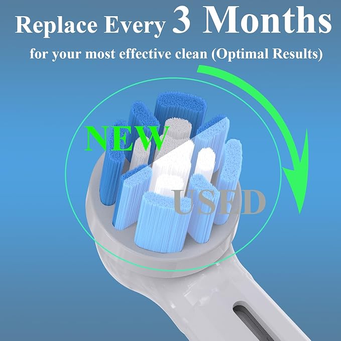 Replacement Toothbrush Heads Compatible with Oral b iO 3/4/5/6/7/8/9/10 Series Electric Toothbrush, Premium Grade Bristles, White, 8 Pack