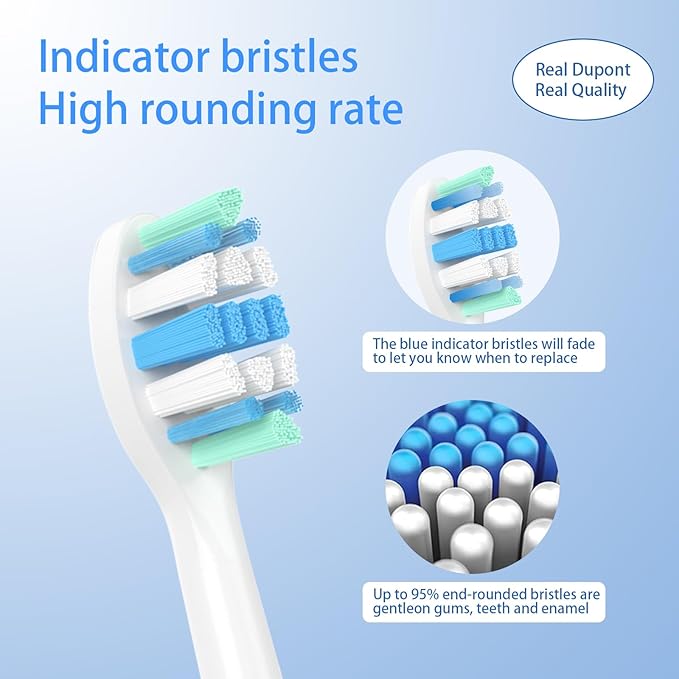Replacement Toothbrush Heads for Philips Sonicare Replacement Heads, Electric Replacement Brush Head Compatible with Phillips Sonicare Electric Toothbrushes, 6 Pack