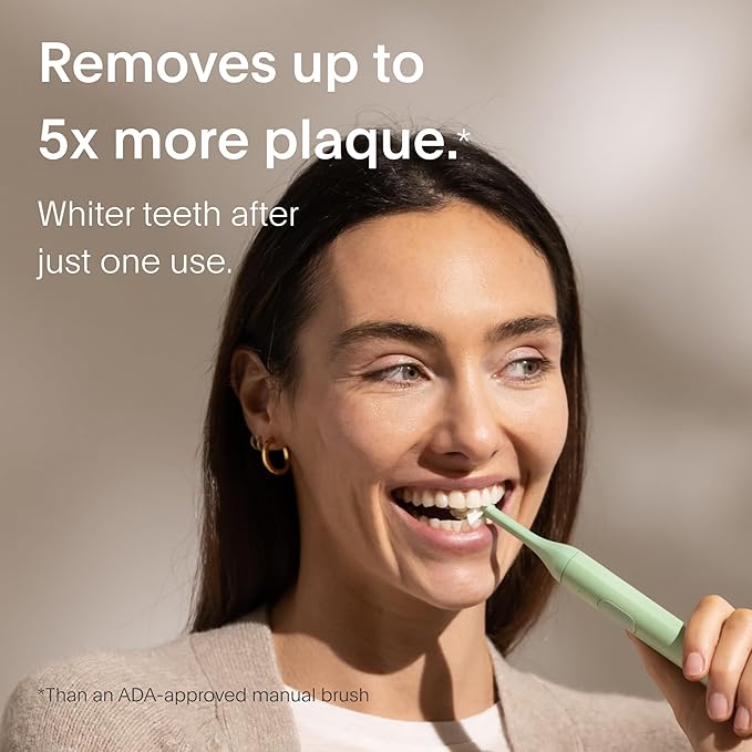 SURI 1.0 Sonic Electric Toothbrush | 1 Month+ Battery | Designed in California | Sustainable Electric Toothbrush for Adults | Travel Toothbrushes | Tooth Brush | Green