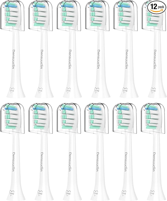 Replacement Toothbrush Heads for Philips Sonicare Replacement Heads, Replacement Brush Head Compatible with Phillips Sonicare Electric Toothbrush, 12 Pack
