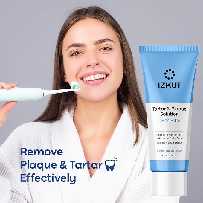Plaque & Tartar Remover Toothpaste for Teeth: Removes Plaque & Controls Tartar Build-up - Long-Lasting Fresh Breath, Deep Cleansing & Gum-Friendly Toothpaste for Adults & Kids, Mint