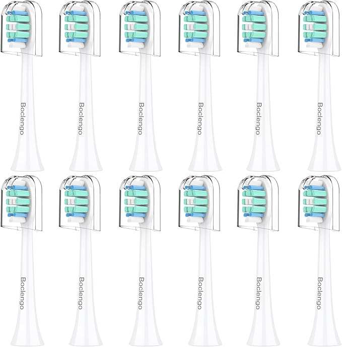 Replacement Toothbrush Heads for Philips Sonicare Replacement Heads C2, Electric Replacement Brush Head Compatible with Phillips Sonicare C2,for Philips Sonic Care Electric Brush,12 Pack