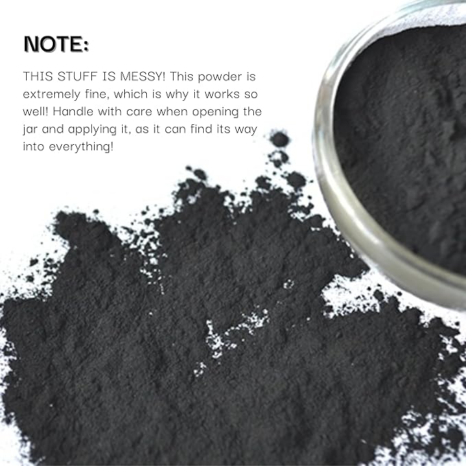 Organic Charcoal Powder Activated Charcoal Natural, Vegan, Organic, GMO Free - Large Bottle 25 oz Powder - 3pack