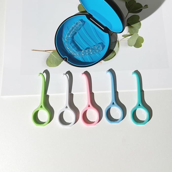 20PCS Aligner Removal Tool,Black Clear Aligner RemoverTools for Invisalign Removable Retainers, Aligners,Braces Removal Kit