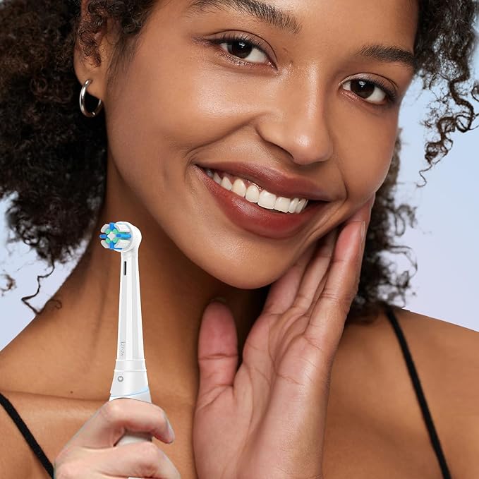 10PCS Replacement Heads Compatible with Oral B iO 3 4 5 6 7 8 9 10 Series Electric Toothbrush,Toothbrush Heads Compatible with Oral B iO Replacement Heads, Medium Bristles for Effective Cleaning,WHITE