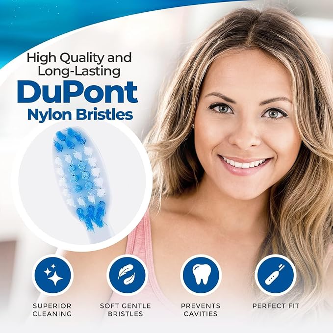 Pop Sonic Electric Toothbrush (Navy + 8 Brush Heads) - Travel Toothbrushes w/AAA Battery | Kids Electric Toothbrushes with 2 Speed & 15,000-30,000 Strokes/Minute, Dupont Nylon Bristles