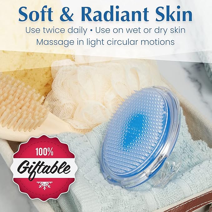 Dylonic Exfoliating Body Scrub Razor Bump Brush, Ingrown Hairs Solution Pads - After Waxing Skin Care Exfoliator for Body Shaving Irritation, Strawberry Legs, Armpit, Bikini Body Exfoliator Scrubber