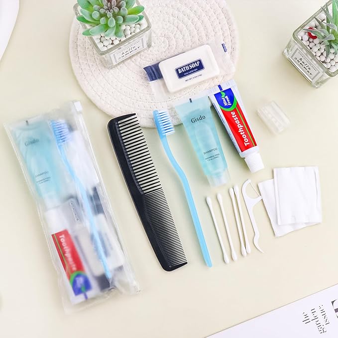 15 Kits Basic Toiletry Kits Homeless Personal Hygiene Kit Bulk Homeless Care Package Supplies Travel Toiletry Kit Homeless Hygiene Kit Bulk for Men Women Charity Toiletry Bag(10-IN-1)