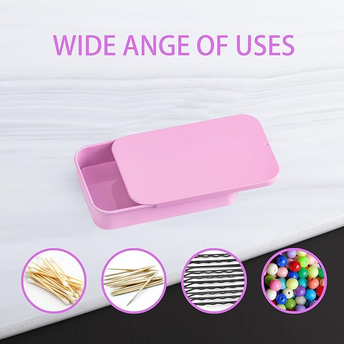 2Pack Dental Floss Portable Case,Dental Floss Dispenser,Convenient Refillable Glide Travel Adult Floss Box for Travel, Dates,Dinners and Hotels(Pink)