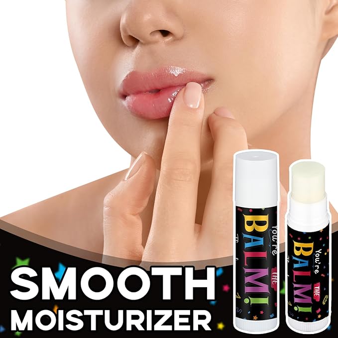 200 Pack Christmas Employee Appreciation Gift Bulk Lip Balm Teacher Staff Team Xmas Thank You Gift You're the Balm Thanksgiving Party Favors Christmas Stocking Stuffers for Women Men Volunteer