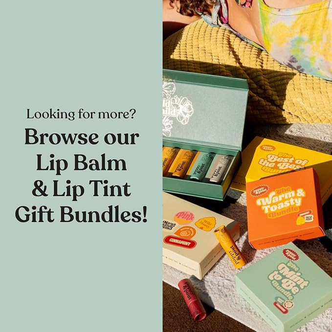 Poppy & Pout Lip Care Set | Lip Balm & Scrub | Sustainable Cardboard Tubes & Glass Jars, All Natural, Beeswax, Coconut Oil, Cruelty Free, Exfoliating & Moisturizing Lip Treatment (Wild Honey)