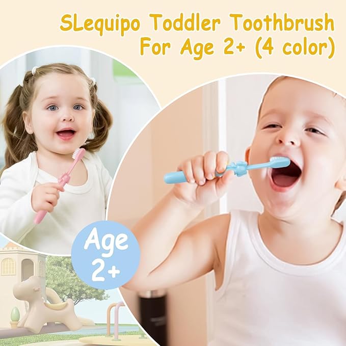 200 pcs Disposable Kids Toothbrushes Bulk Individually Wrapped Toothbrushes,Kids Toothbrush for Age 2+ Toddler Children Toothbrush Set Soft Bristles Boys Girls