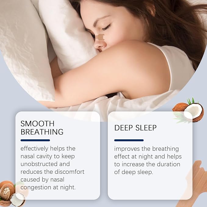 30 Pack Nasal Strips for Snoring, Anti-Snoring Nose Tape to Help Stop Snoring and Relieve Nasal Congestion. Sleep、Exercise Breathing, Extra Strength Anti-snoring Solution.