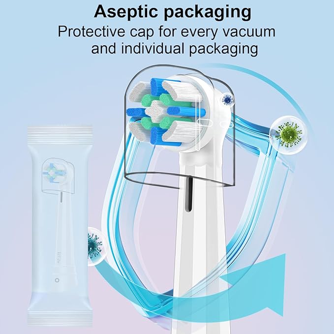 10PACK Replacement Heads Compatible with Oral B iO 3 4 5 6 7 8 9 10 Series Electric Toothbrush,Toothbrush Heads Compatible with Oral B iO Replacement Heads, Medium Bristles for Effective Cleaning