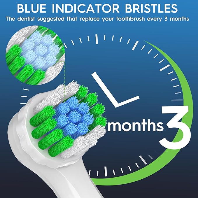 Replacement Heads Compatible with Oral B for Deep Cleaning and Gum Protection, 8 Pcs Precision Refill Brush Heads Compatible with Oral B Pro 1000, Genius X, Smart 1500 Series Electric Toothbrush