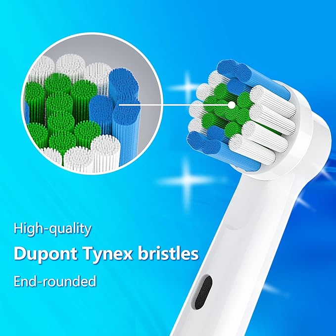 Replacement Toothbrush Heads Compatible with Oral B Electric Toothbrushes, 4 Count, Small Round Head for Pro Series, Refills for Braun Model 3756 3757 3744 3765 4729 4731
