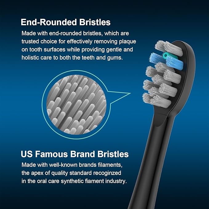 3 Pack Toothbrush Replacement Heads Compatible with WaterPik Sonic Fusion 2.0, FitMount Flossing Brush Head Fit for Water-Pic SF-01W SF-02W and 2.0 SF-03 SF-04