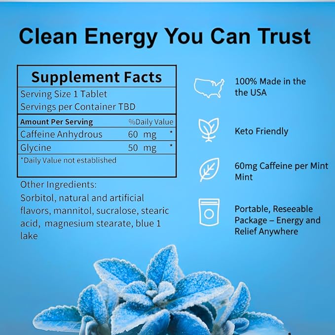 Rally Caffeine Mints, 60 Milligram, Instant Energy, Fresh Breath, Caffeinated, 0 Sugar, Natural Peppermint, Cinnamon, Wintergreen Variety Pack (3 Packs, 30 Mints)
