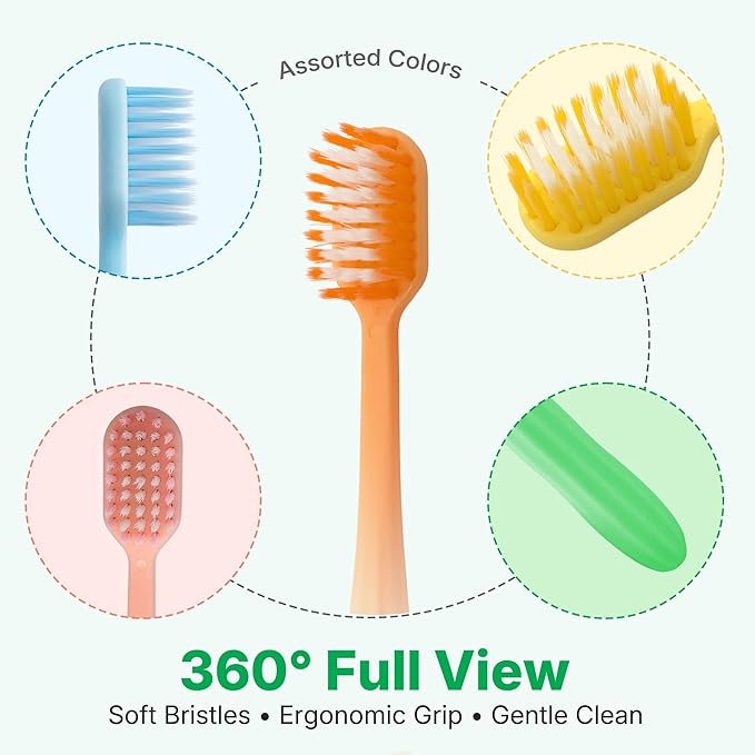 200 Pack Premium Disposable Toothbrushes Bulk – Individually Wrapped Soft Bristle Toothbrushes for Travel, Hotel Guest, Donation, Kids, Adults – Single Use, Family & Emergency Hygiene
