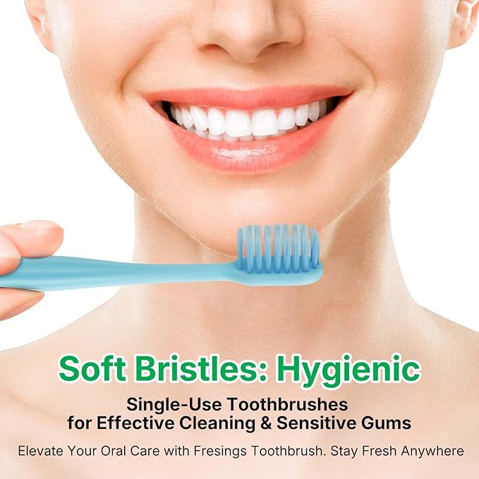 200 Pack Disposable Toothbrushes with Toothpaste, Individually Wrapped Soft Bristle Travel Toothbrush Bulk, Hotel Guest Amenities, Mint 3g Toothpaste Set for Camping, Donation & Oral Care Kit