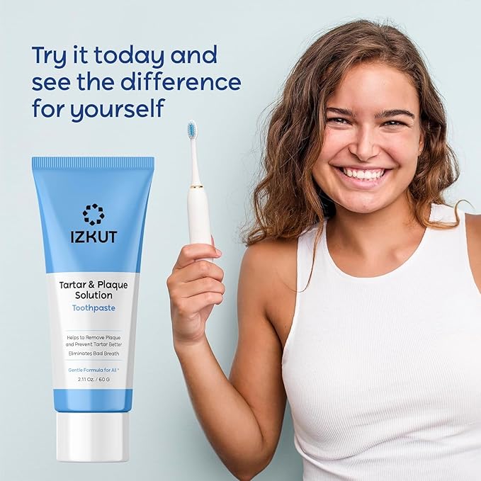 Plaque & Tartar Remover Toothpaste for Teeth: Removes Plaque & Controls Tartar Build-up - Long-Lasting Fresh Breath, Deep Cleansing & Gum-Friendly Toothpaste for Adults & Kids, Mint