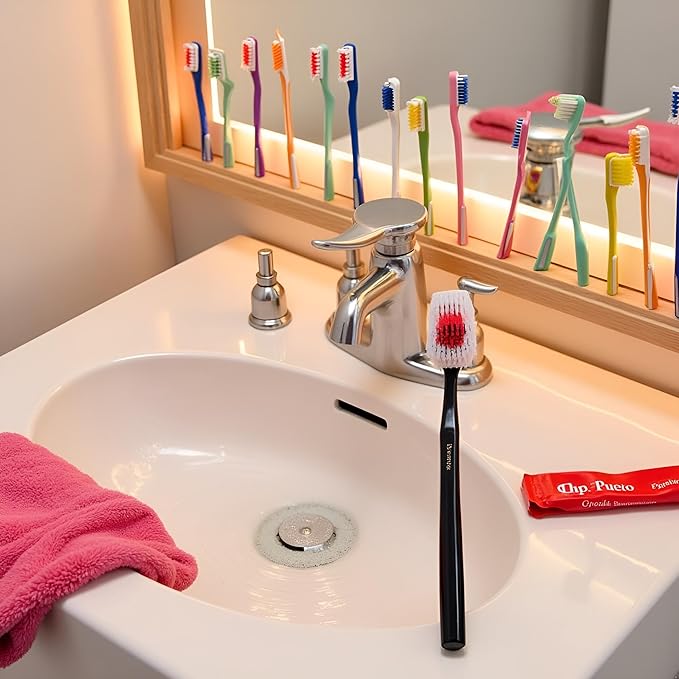 2Pcs Toothbrushes Black and White Heart Shaped Couple toothbrushes eco Friendly Nano toothbrushes Dental Care Brush Manual Toothbrushes Adult one Size Manual Toothbrushes and Accessories