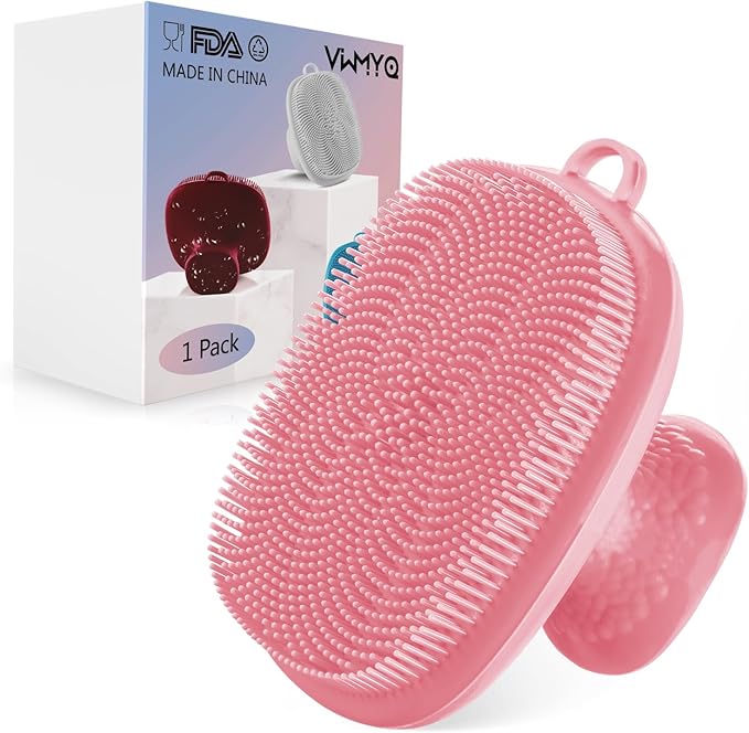 VWMYQ Silicone face Scrubber for Women Facial Cleansing Brush Silicone Face Wash Brush Manual Waterproof Cleansing Skin Care Face Brushes for Cleansing and Exfoliating