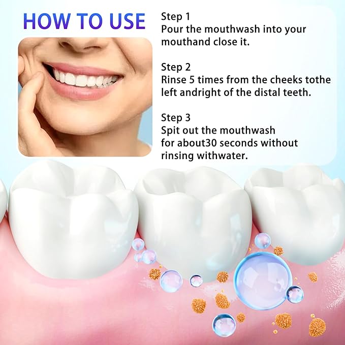 60PCS Travel Size Mouthwash,Portable Mini Mouthwash,Long-Lasting Freshness Travel Mouth Wash for Oral Care A21