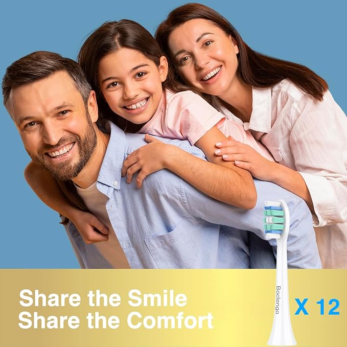 Replacement Toothbrush Heads for Philips Sonicare Replacement Heads C2, Electric Replacement Brush Head Compatible with Phillips Sonicare C2,for Philips Sonic Care Electric Brush,12 Pack