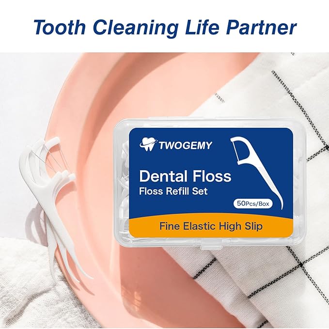 Portable Dental Floss, Portable Travel Floss (White2)