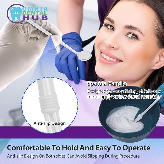 2000 PCs Dental Grade Disposable Dental Mouth Mirrors with Spatula Handle by Omnia ONE | Fog-Free, Dual-Purpose Design – Clear Visibility & Tongue Retraction – Ideal for Exams & Procedures