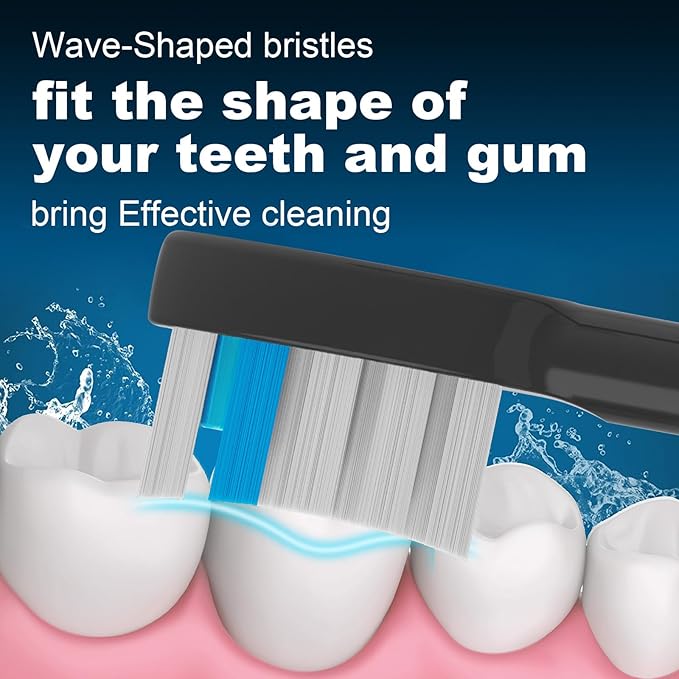 3 Pack Toothbrush Replacement Heads Compatible with WaterPik Sonic Fusion 2.0, FitMount Flossing Brush Head Fit for Water-Pic SF-01W SF-02W and 2.0 SF-03 SF-04