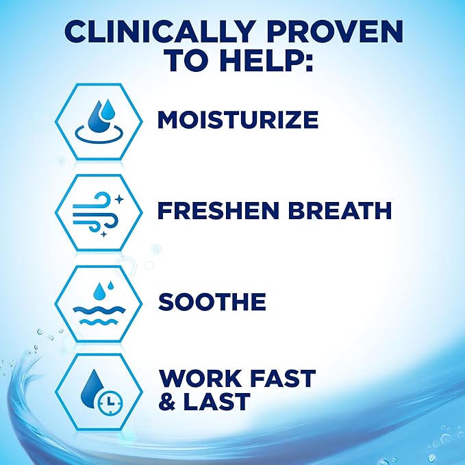 Biotene Oral Rinse Mouthwash for Dry Mouth, Breath Freshener and Dry Mouth Treatment, Fresh Mint - 2x33.8 fl oz