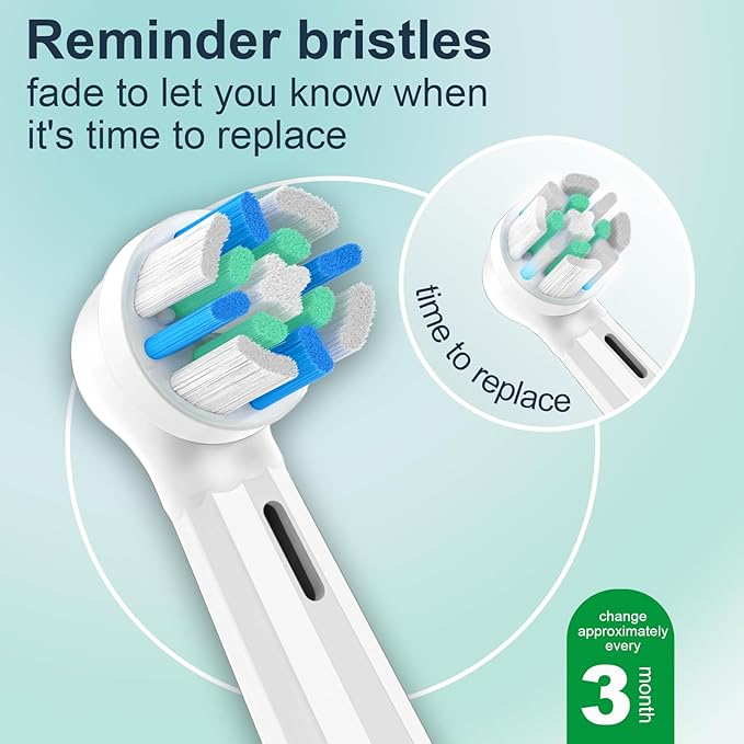 12PCS Replacement Toothbrush Heads Compatible with Oral B iO Series 2/3/4/5/6/7/8/9/10 Electric Toothbrush,Round Brush Heads for Gentle Gum Care & Deep Cleaning,White
