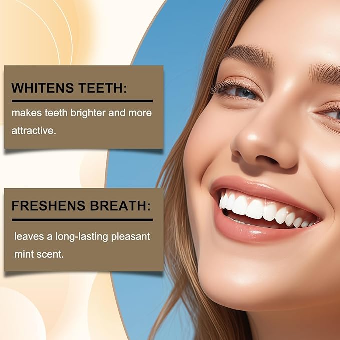 2Pcs Tooth Refresh Toothpaste, Fresh Breath Toothpaste, Natural Oral Care & Enamel Repair, Helps Remove Coffee, Tea & Wine Stain, Deep Cleaning Care