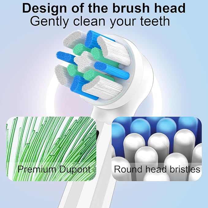 12pcs Replacement Heads Compatible with Oral B iO 3 4 5 6 7 8 9 10 Series Electric Toothbrush,Toothbrush Heads Compatible with Oral B iO Replacement Heads, Medium Bristles for Effective Cleaning,White